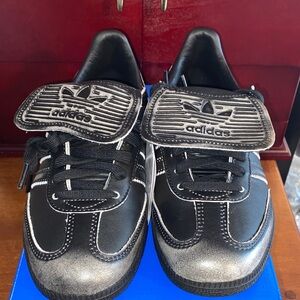 Women’s Adidas Samba Black and Gray Sneakers